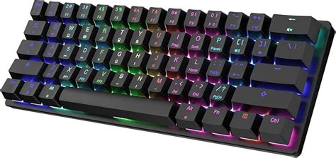 Mechanical Gaming Keyboard 60%, STOGA RGB Small Compact 61-Key USB-C ...