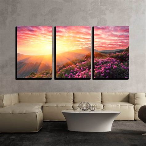 3 Piece Canvas Wall Art - Spring La... - Canvas Art