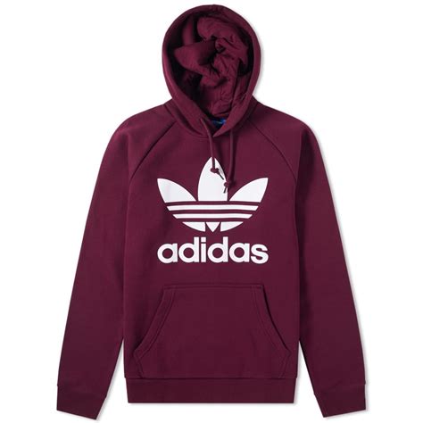 Adidas Trefoil Hoody Maroon | END.