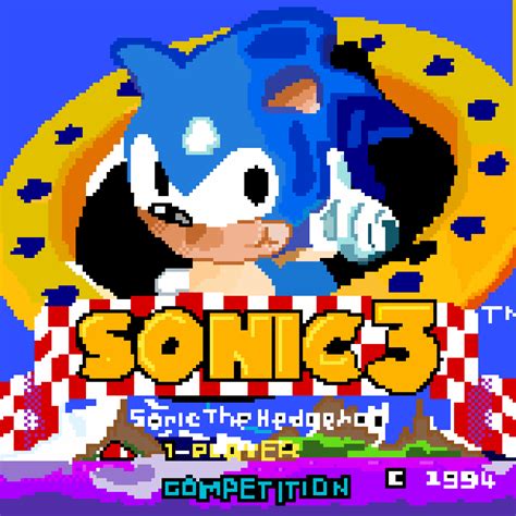 Pixilart - Sonic 3 title screen by Soniku91