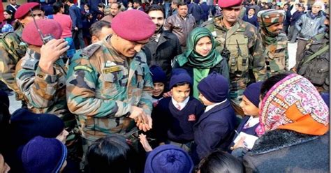 MS Dhoni Stumps Everyone, Shows Up In Army Uniform To Meet Kids Of A School In Srinagar