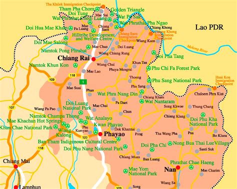 Chiang Rai Province map - Ontheworldmap.com