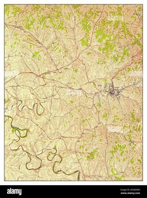 Carlisle, Kentucky, map 1953, 1:24000, United States of America by Timeless Maps, data U.S ...