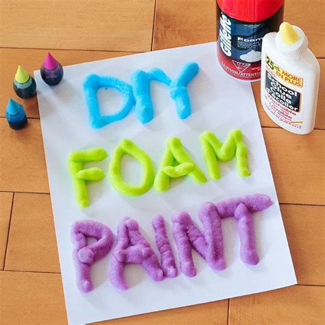 3 Ingredient DIY Foam Paint | FaveCrafts.com