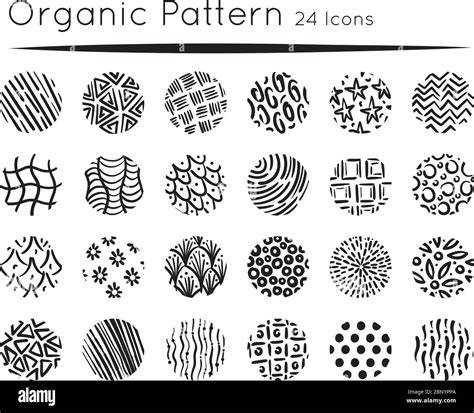 bundle of organic patterns set Stock Vector Image & Art - Alamy