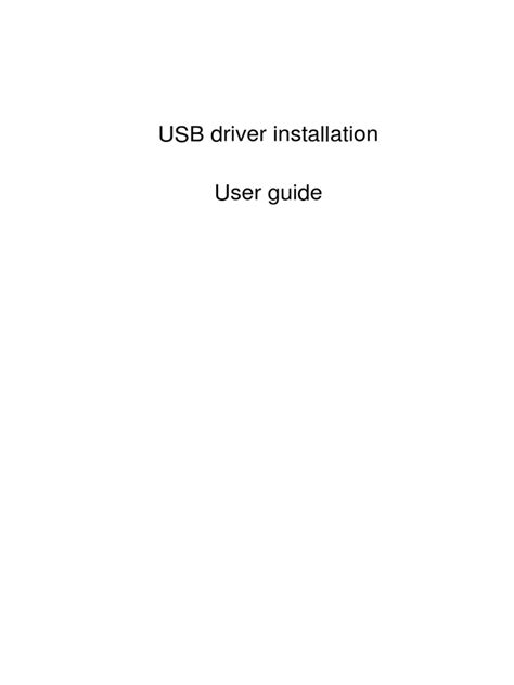 USB Driver Installation Guide (100414) | PDF | Usb | Computer Hardware