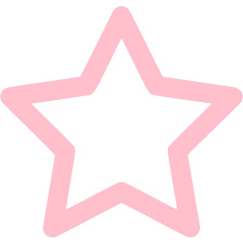 Pink outline star icon - Free pink star icons