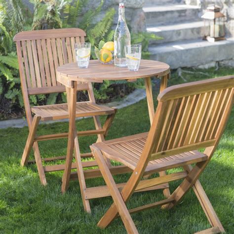 Coral Coast Lindos 3 pc. Folding Patio Bistro Set | Hayneedle | Outdoor ...