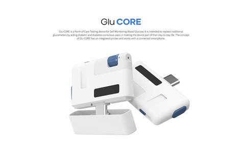 Glu-CORE | POCT Device - Glucometer Design on Behance