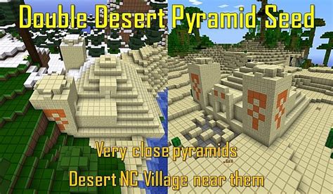 Double Desert Pyramid Seed Minecraft Map