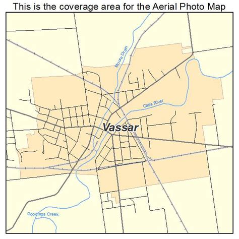 Aerial Photography Map of Vassar, MI Michigan