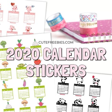 Free Printable Calendar Stickers | Free Letter Templates