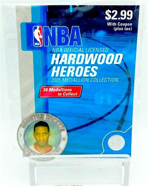 Vintage 2005 NBA Hardwood Heroes Medallion Collection Tracy McGrady Pack Team: ("Houston Rockets ...