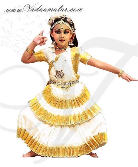 Mohiniattam Kerala Traditional dance dress costumes children kids costume | Traditional dresses ...