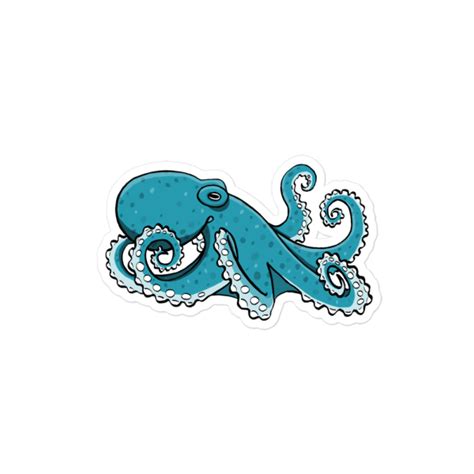 Blue Octopus Sticker – Ryanne Levin