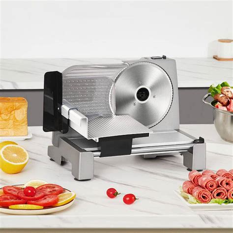 Meat Slicer Machine 200W Electric Deli Meat Slicer for Home Use 0-18mm ...