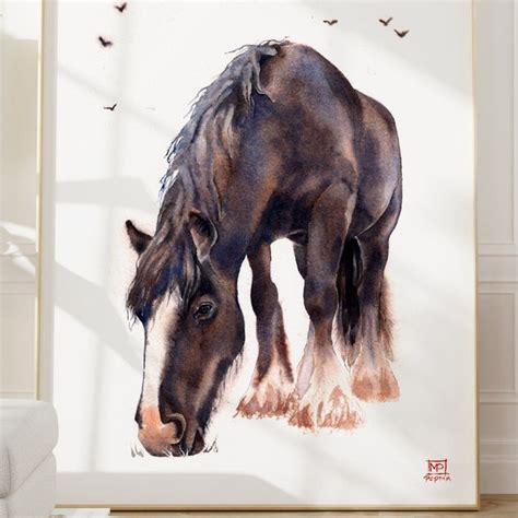 Clydesdale Horse - Etsy