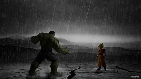 Hulk Vs Goku by azhardal on DeviantArt