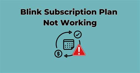 Blink Subscription Plan Not Working: How to Fix