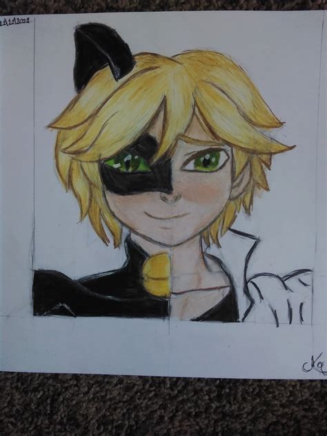 Miraculous Ladybug colored pencil art | Color pencil drawing, Color ...