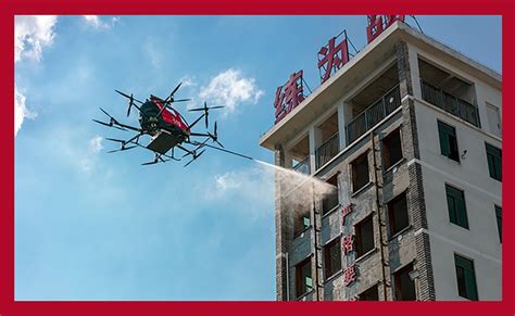 Autonomous Firefighting Drone For High-Rise Fires in China