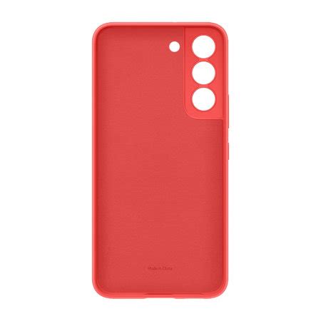 Official Samsung Silicone Cover Coral Case - For Samsung Galaxy S22