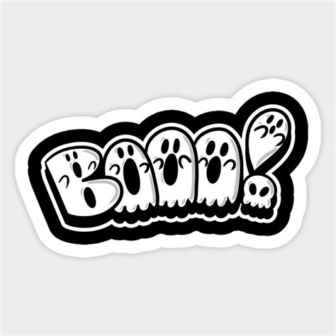 Boo letters - Halloween - Sticker | TeePublic