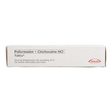 FAKTU, Policresulen + Cinchocaine Hydrochloride Ointment 20g ...