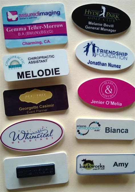 Printable Magnetic Name Badges