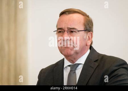 RIGA, Latvia. 25th Sep, 2023. Boris Pistorius, Minister of Defence of ...