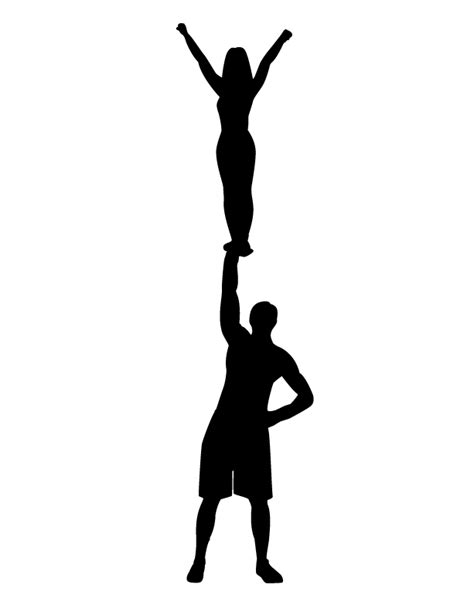 Cheer Stunt Clipart | Free download on ClipArtMag