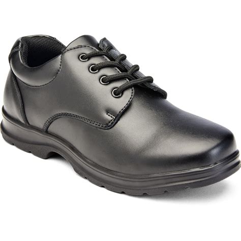 Grosby Boys Lace Up School Shoe - Black | BIG W