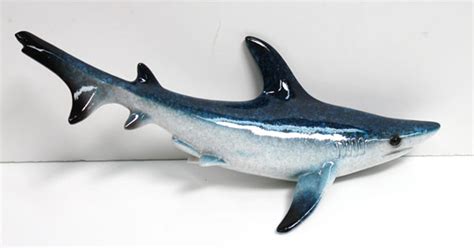 Shark Wall Figurine - Resin Sea Figure - Nautical or Man Cave Decor