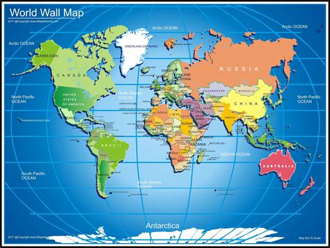 2023 World Map Political High Resolution 2022 – World Map With Major ...