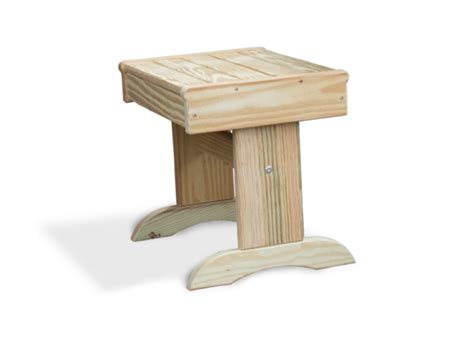 Wood End Table for Patio Furniture - YardCraft