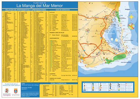 Plaza Bohemia La Manga Map - Plajă