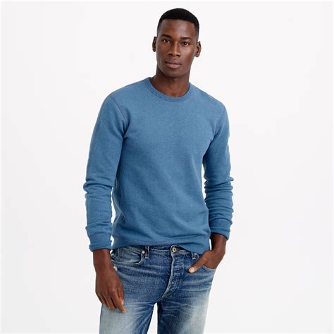 J.crew Reigning Champ Crewneck Sweatshirt in Blue for Men | Lyst