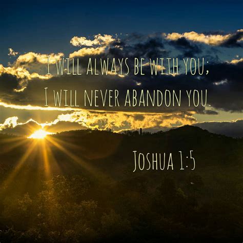 Joshua 1:5 | Bible promises, Motivational verses, Bible words