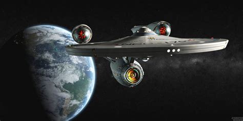 High-definition USS Enterprise render (good for PC wallpaper, etc.) : startrek