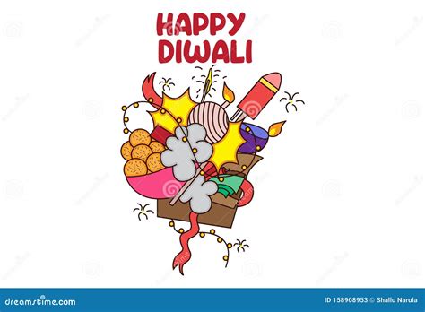 Cartoon Diwali Fireworks Clipart Stock Photography | CartoonDealer.com ...