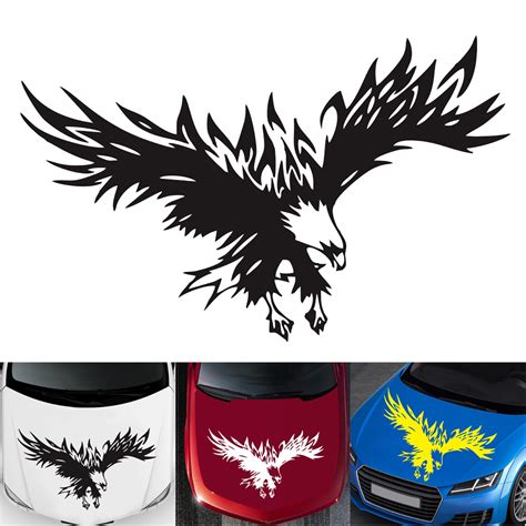 30x50cm Universal Car Stickers Body Hood Vinyl Eagle Engine Cover Decal ...