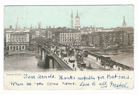 London Bridge, London. Vintage Postcard | Shop - From a Deckchair