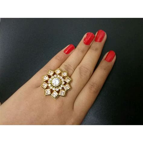 Buy Kundan Rings at 17% off in India - Kraftly - July 2018