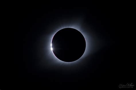 Baily’s beads shinning during America´s Solar Eclipse @ Astrophotography by Miguel Claro