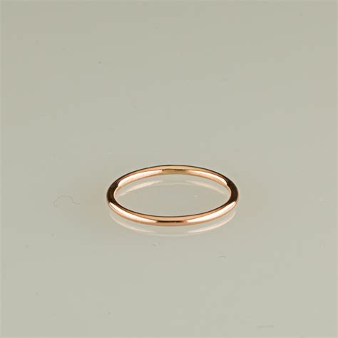 Thin Rose Gold Wedding Band Rose Gold Ring Gift for Her - Etsy