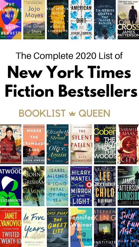 The Complete List of New York Times Fiction Best Sellers | Book club ...