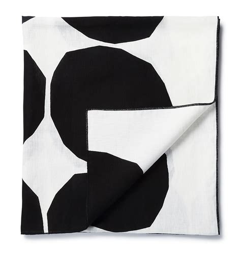 Marimekko Kivet White / Black Tablecloth - Marimekko Tablecloths & Runners