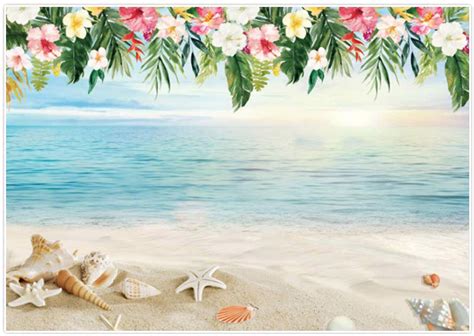 Buy Allenjoy 7x5ft Luau Beach Backdrop Summer Hawaiian Photography Background Aloha Birthday ...