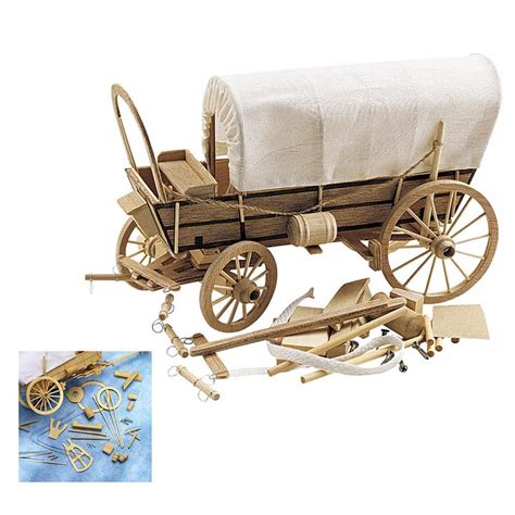 Covered Wagon Wooden Model Kit | Crafts | Pinterest