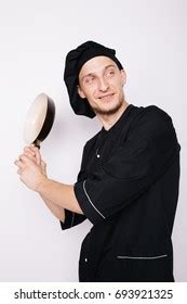 Portrait Chef Cook Uniform Restaurant Kitchenholding Stock Photo 693921247 | Shutterstock